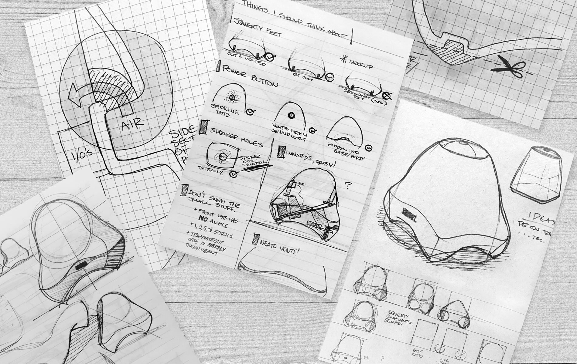 Endless One consumer electronics industrial design, detail view 4