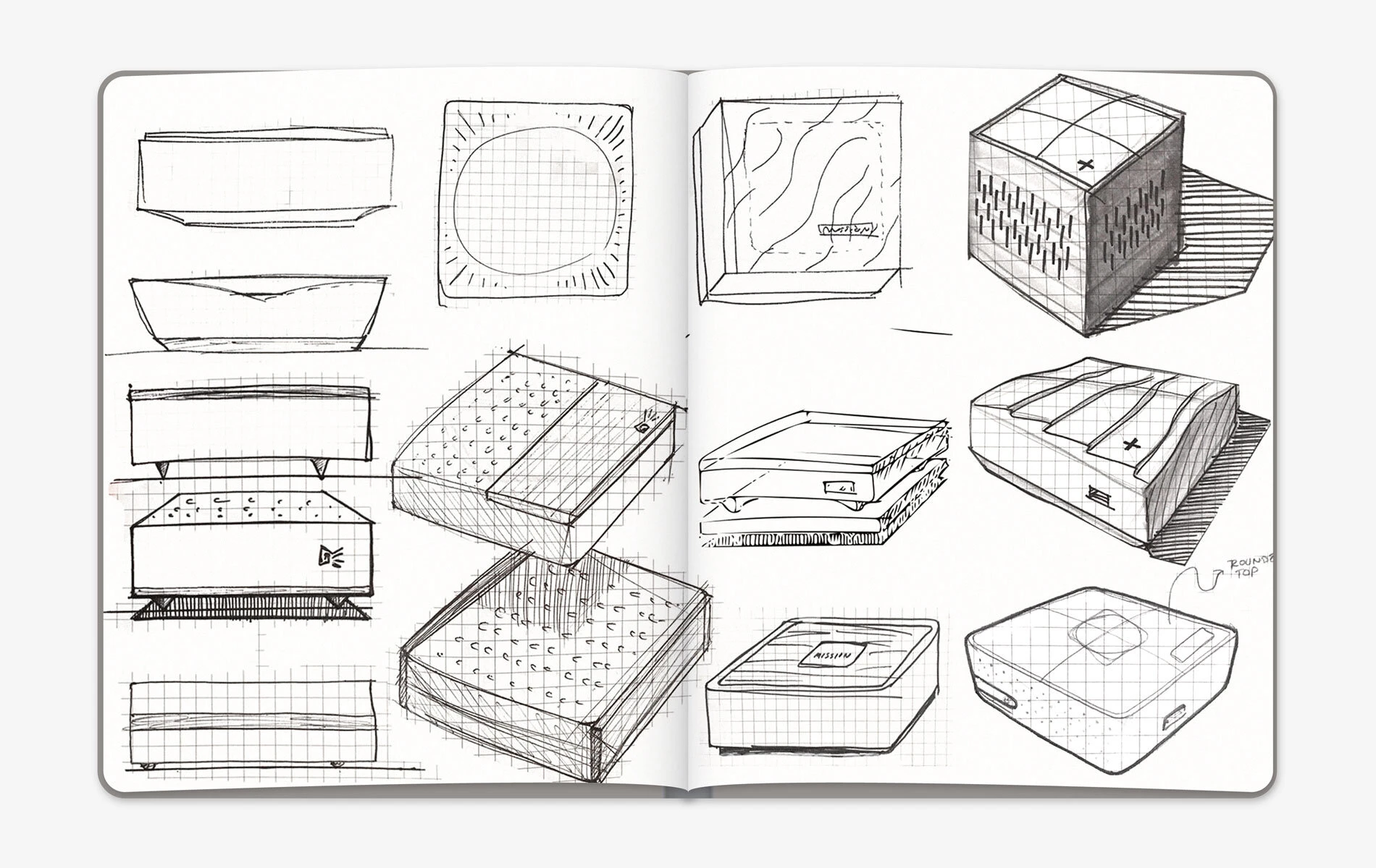 Mission Mini consumer electronics industrial design, detail view 4