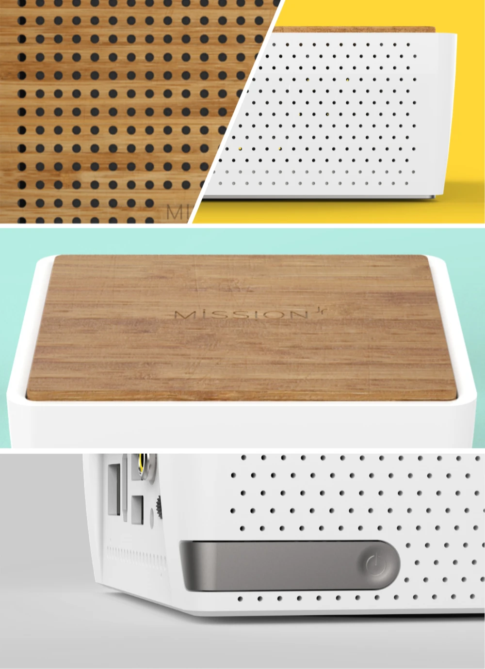 Mission Mini consumer electronics industrial design, detail view 7