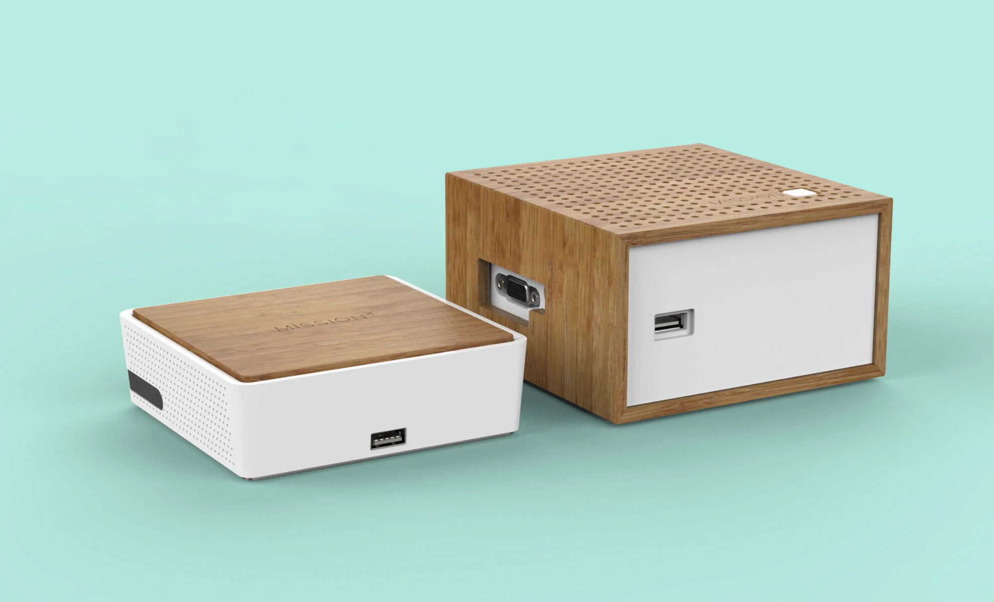 Mission Mini consumer electronics industrial design, detail view 8